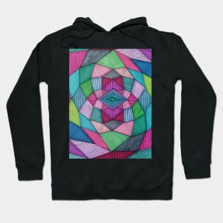 Abstract Stripes Hoodie